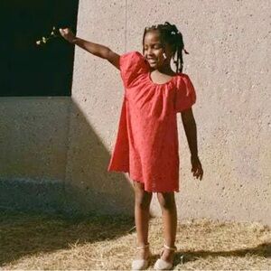 DOEN LITTLE TWIG DRESS in SCARLET/ 10 NWT